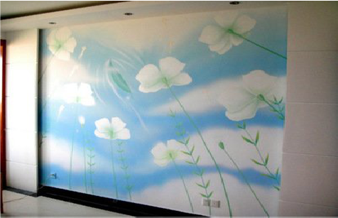 印江画墙绘怎么画好白云的蓬松感？