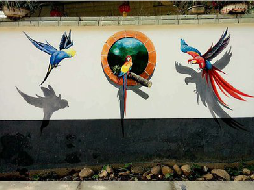 印江视觉错位-3D墙绘设计