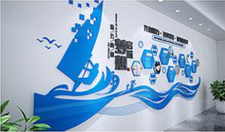 印江海浪主题文化墙如何设计？