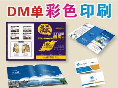 印江单页印刷，色彩搭配简单。